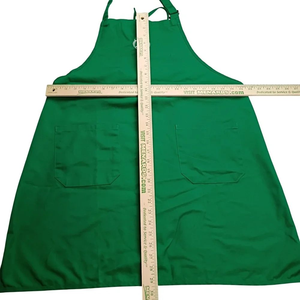Starbucks Barista Apron Unisex One Size Green Embroidered Logo Pockets